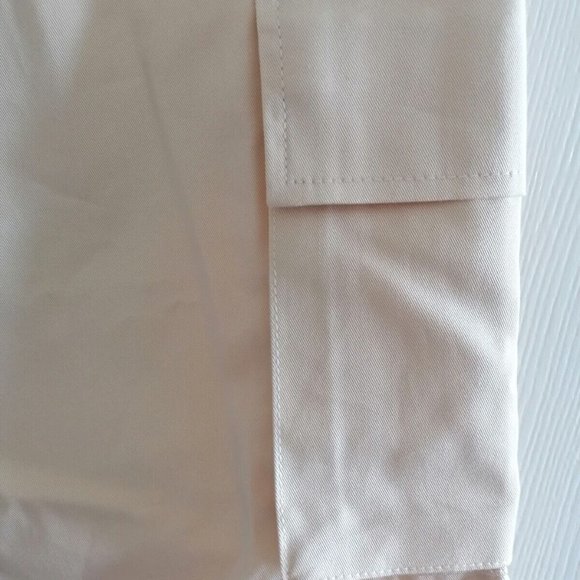 Boohoo Mens Chino Trousers Size M 34 W 31 L Chino Style Cargo Stone Colour - Picture 10 of 12